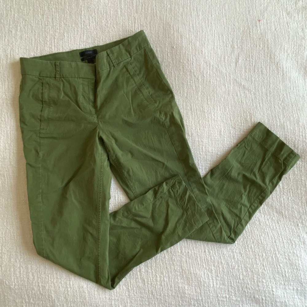 J. CREW Maddie Pants, green, size 4